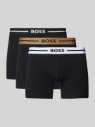 BOSS Trunks mit Label-Bund im 3er-Pack in Black, Größe L