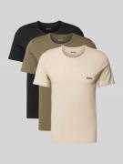 BOSS T-Shirt mit Rundhalsausschnitt  Modell 'Classic' im 3er-Pack in S...