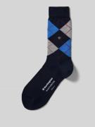 Burlington Socken aus Schurwoll-Mix Modell 'Marylebone' in Dunkelblau,...