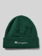 CHAMPION Beanie mit Label-Stitching in Dunkelgruen, Größe 1