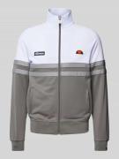 Ellesse Sweatjacke mit Label-Patches Modell 'RIMINI TRACK TOP' in Mitt...