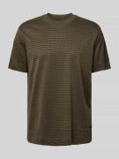 Emporio Armani T-Shirt mit Label-Print in Oliv, Größe L