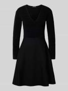 Emporio Armani Knielanges Kleid mit Strukturmuster Modell 'Ottoman' in...