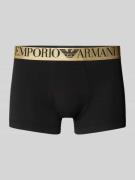 Emporio Armani Trunks mit elastischem Bund in Black, Größe L