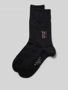 Falke Socken mit Statement-Stitching Modell 'AIRPORT HO HO HO' in Blac...