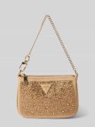 Guess Handtasche mit Ziersteinbesatz Modell 'DAILY POUCH' in Gold, Grö...