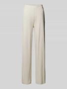 Guess Wide Leg Stoffhose mit Label-Applikation Modell 'ELSA' in Hellbr...