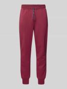 Joy Regular Fit Sweatpants mit Tunnelzug Modell 'YASIN' in Bordeaux, G...