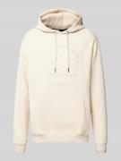 Karl Lagerfeld Hoodie mit Label-Stitching in Offwhite, Größe L