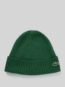 Lacoste Beanie in Strick-Optik in Gruen, Größe 1