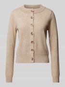 Mango Cardigan mit durchgehender Knopfleiste Modell 'NEKKO' in Beige, ...