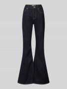 Mango Flared Jeans mit 5-Pocket-Design Modell 'VIOLETA' in Dunkelblau,...