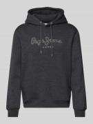 Pepe Jeans Hoodie mit Label-Stitching Modell 'New Nouvel' in Dunkelgra...