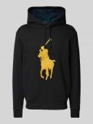 POLO RALPH LAUREN Hoodie mit Logo-Patch in Black, Größe L