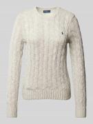 POLO RALPH LAUREN Strickpullover mit Zopfmuster Modell 'RAGG JULIE' in...