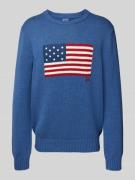 POLO RALPH LAUREN Strickpullover mit Rundhalsausschnitt in Hellblau, G...