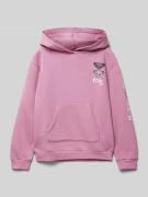 Roxy Regular Fit Hoodie mit Label-Print Modell 'SURF FEELING' in Mauve...