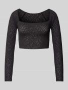 Sloggi Crop Top mit Square-Neck-Ausschnitt in Black, Größe L