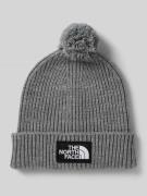 The North Face Beanie mit Label-Patch in Mittelgrau Melange, Größe 1