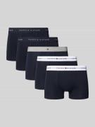 Tommy Hilfiger Trunks mit Label-Details im 5er-Pack in Dunkelblau, Grö...