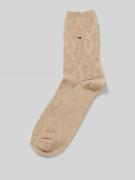 Tommy Hilfiger Socken mit Label-Detail in Beige, Größe 35-38