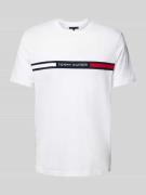 Tommy Hilfiger Regular Fit T-Shirt mit Label-Stitching in Weiss, Größe...