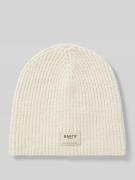 Barts Beanie mit Label-Patch Modell 'Darty' in Offwhite, Größe 1