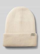 Barts Beanie mit Label-Detail Modell 'KINABALU' in Offwhite, Größe 1