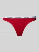 Calvin Klein Underwear String mit elastischem Label-Bund in Rot, Größe...