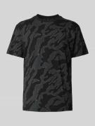 G-Star Raw T-Shirt mit geripptem Rundhalsausschnitt in Black, Größe M