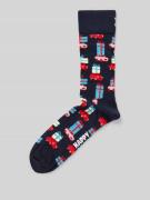 Happy Socks Socken mit Motiv-Stitching Modell 'Holiday Shopping' in Ma...