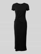 Lauren Ralph Lauren Midikleid mit Knotendetail Modell 'SYPORAH' in Bla...