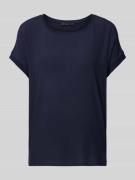 Oui T-Shirt aus Viskose mit Seitenschlitzen Modell 'AYANO' in Marine, ...