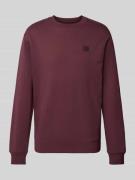 Scotch & Soda Sweatshirt mit Label-Badge in Bordeaux, Größe M