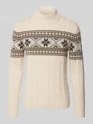 SELECTED HOMME Strickpullover mit gerippten Abschlüssen Modell 'FLAKE'...