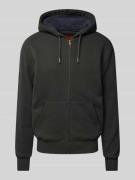 Superdry Sweatjacke mit Label-Stitching Modell 'Borg' in Black, Größe ...