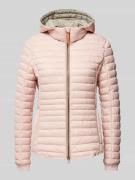 camel active Steppjacke mit Zweiwege-Reißverschluss in Rose, Größe 36