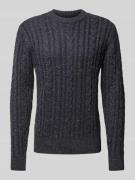 Casual Friday Strickpullover mit gerippten Abschlüssen Modell 'Karl' i...