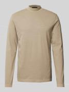 Drykorn Longsleeve mit Stehkragen Modell 'MORITZO' in Beige, Größe L