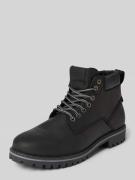 Jack & Jones Lederboots mit Label-Badge Modell 'QUEENSWAY' in Black, G...