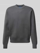 Jack & Jones Strickpullover mit Label-Print Modell 'VESTERBRO' in Anth...