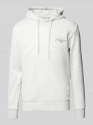 Jack & Jones Hoodie mit Label-Print Modell 'FERRIS' in Offwhite Melang...