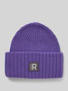 Roeckl Beanie mit Label-Badge in Lila, Größe 1