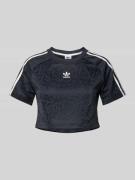 adidas Originals Cropped T-Shirt mit Label-Print Modell 'BABY' in Blac...