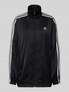 adidas Originals Sweatjacke mit Stehkragen in Black, Größe 32