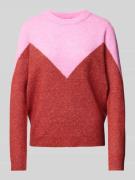 Vero Moda Strickpullover mit Rundhalsausschnitt in Pink, Größe L