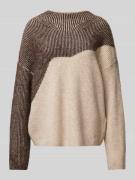 Vila Strickpullover mit geripptem Rundhalsausschnitt Modell 'KARLA' in...