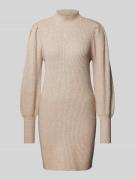 Only Strickkleid mit Turtleneck Modell 'KATIA' in Beige Melange, Größe...