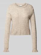 Only Regular Fit Strickpullover mit Rundhalsausschnitt Modell 'TIA' in...