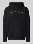 Tommy Jeans Hoodie mit Label-Stitching in Black, Größe L